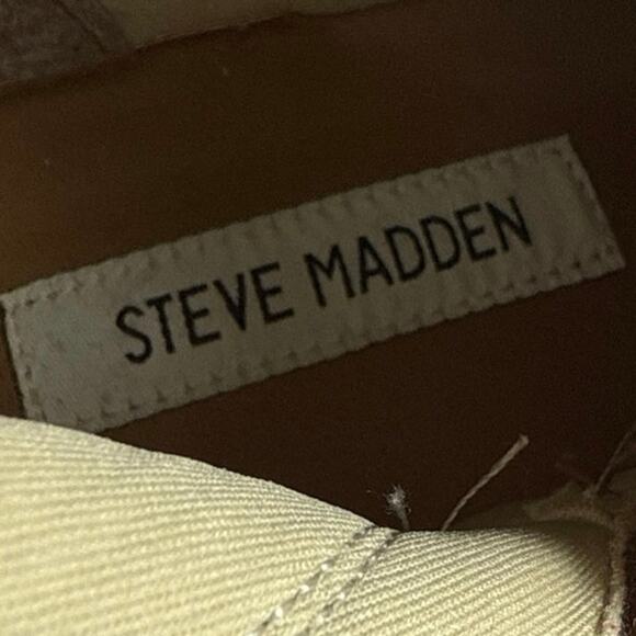 Steve Madden Charges Brown Leather Chunky Platform Chelsea Boots Size 39/ US 8.5 - Picture 6 of 10